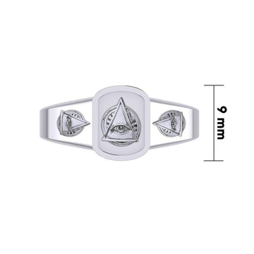 Eye of Wisdom Silver Ring TRI2102 - Jewelry